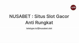 Situs Anti Rungkat